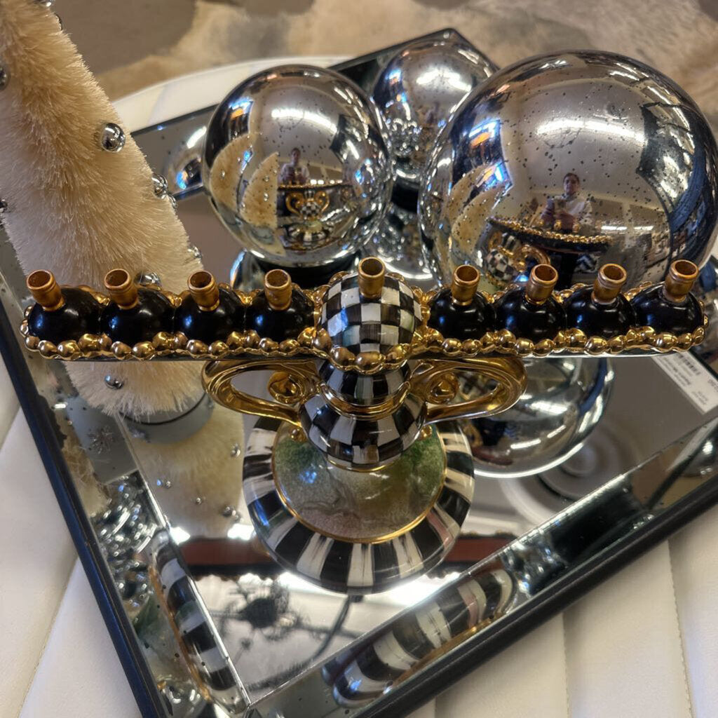 Courtly Check Menorah