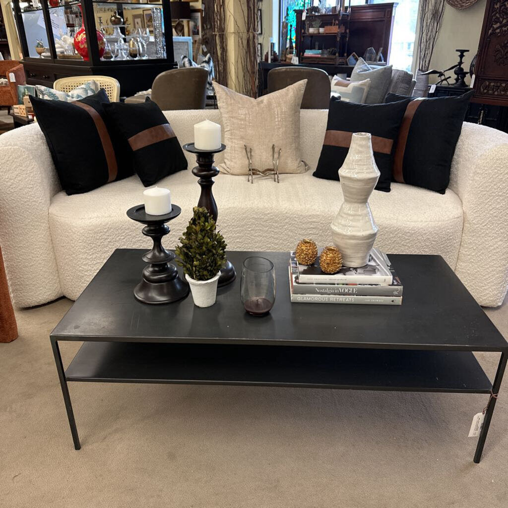 Hugger Curved Boucle Sofa by Leanne Ford