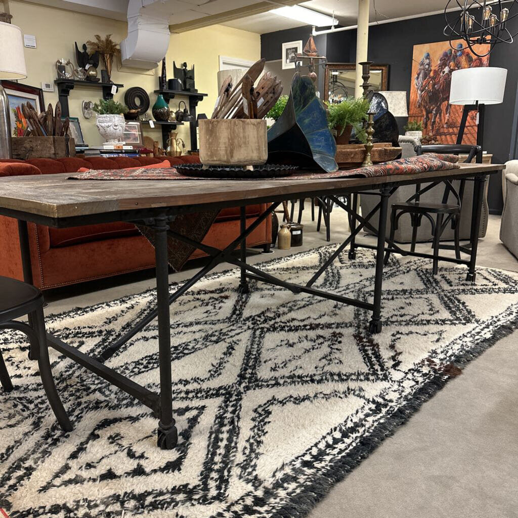 RH Flatiron Table & 10 Chairs