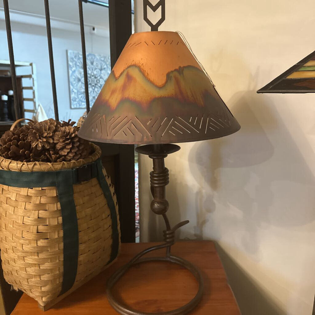 Iron Base with Copper Shade