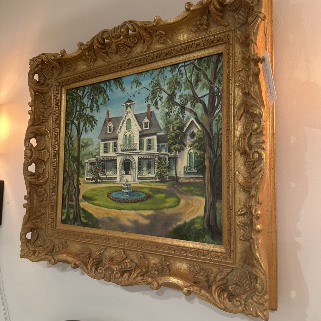 Ornate House Oil Painting