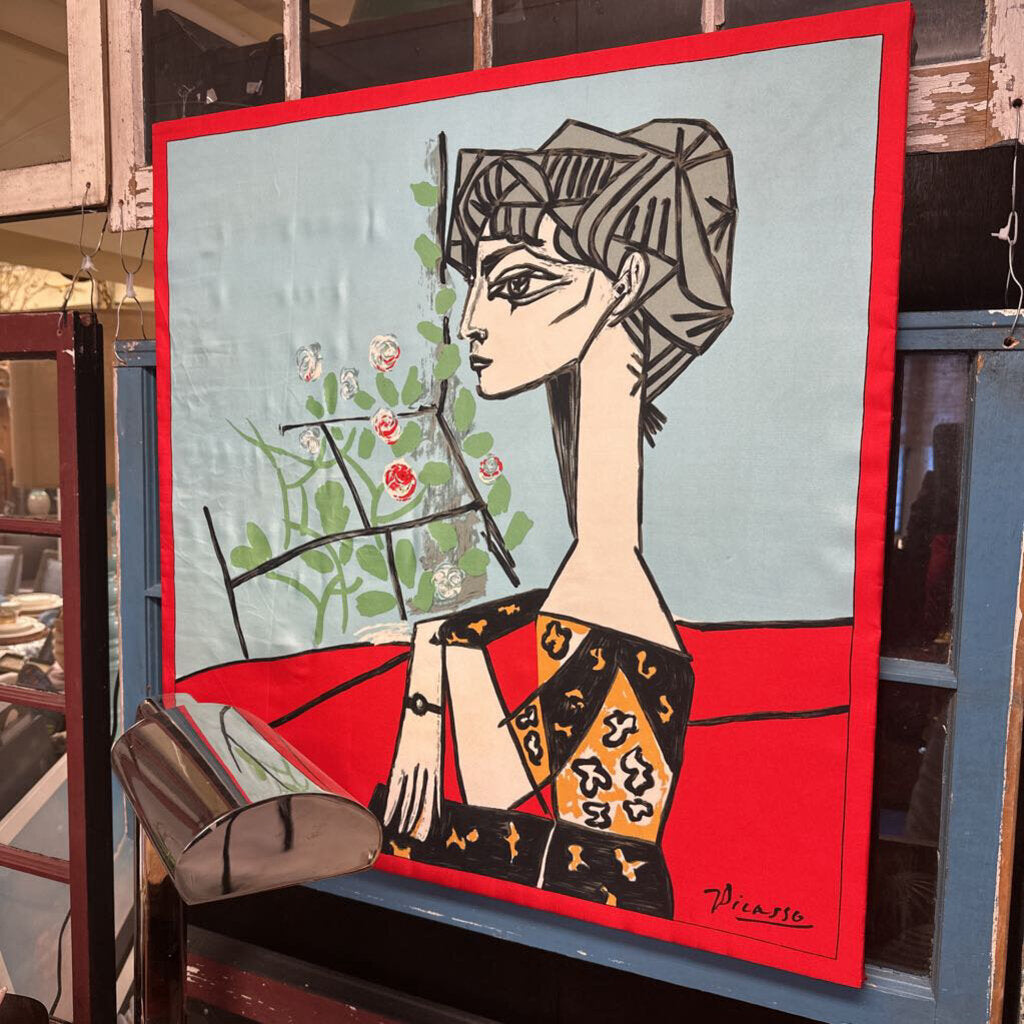 Jacqueline with Flowers Silk Scarf