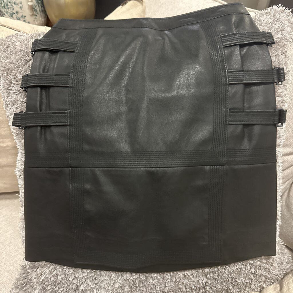 Faux Leather Skirt