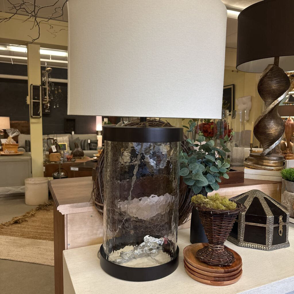 Large Glass Table Lamp