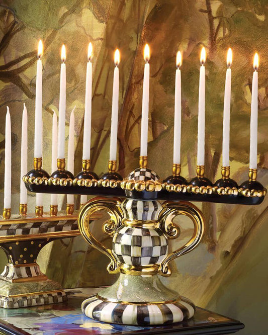 Courtly Check Menorah