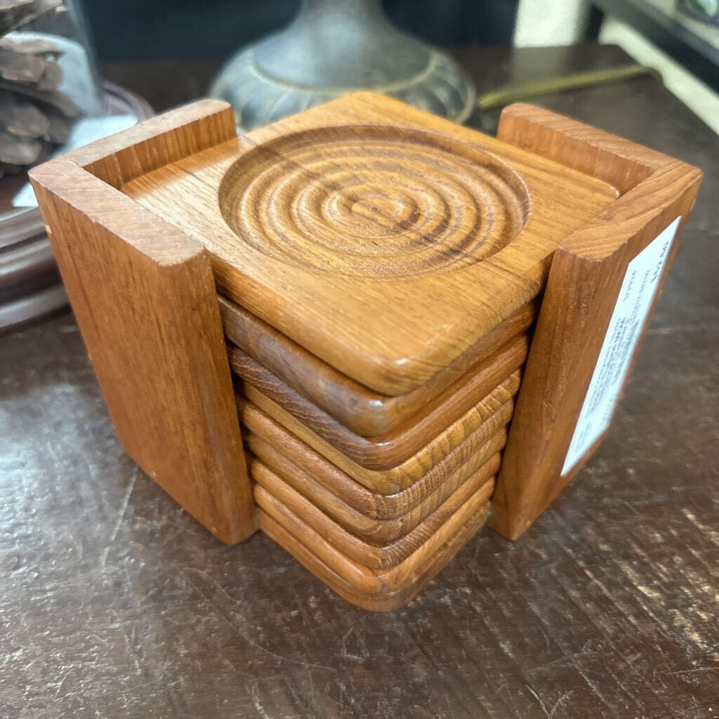 MCM Teakwood Coasters