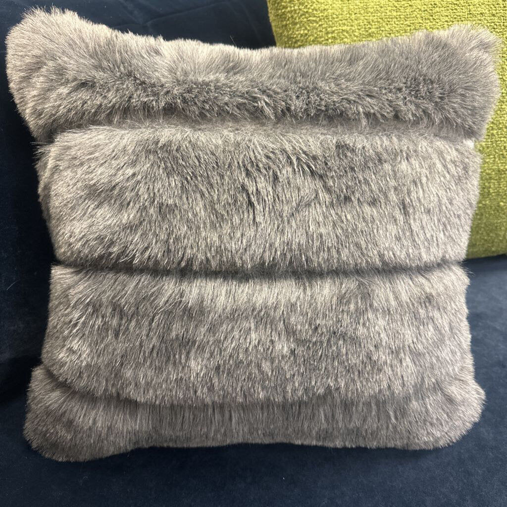 Faux Fur Accent Pillow