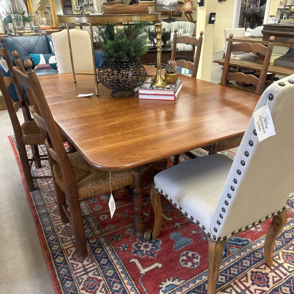 L & JG Stickley Double Pedestal Table