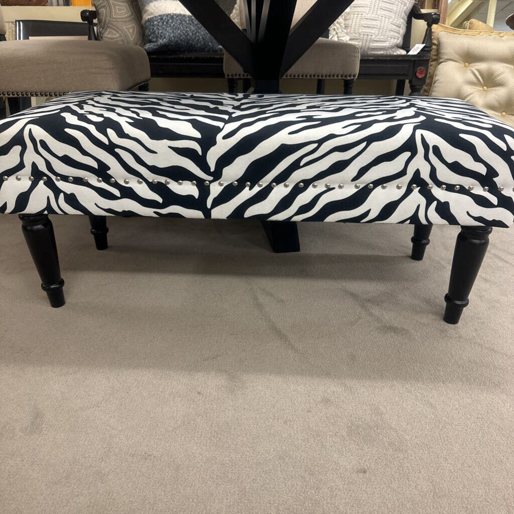 Zebra Ottoman