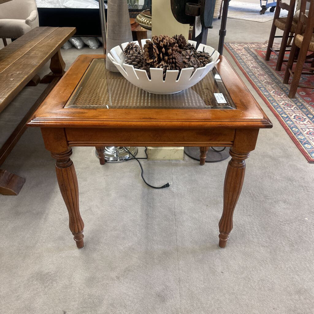 Cane End Table