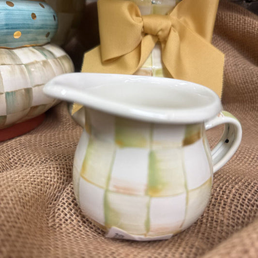 Parchment Check Pitcher