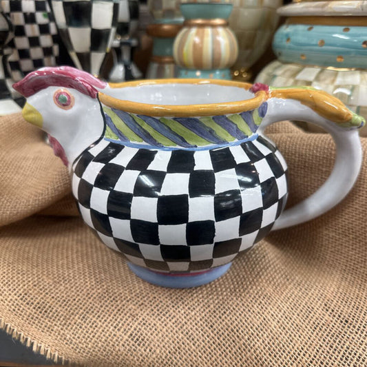 Courtly Check Rooster Pitcher