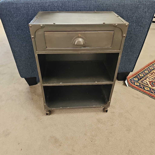 Industrial Metal Accent Table