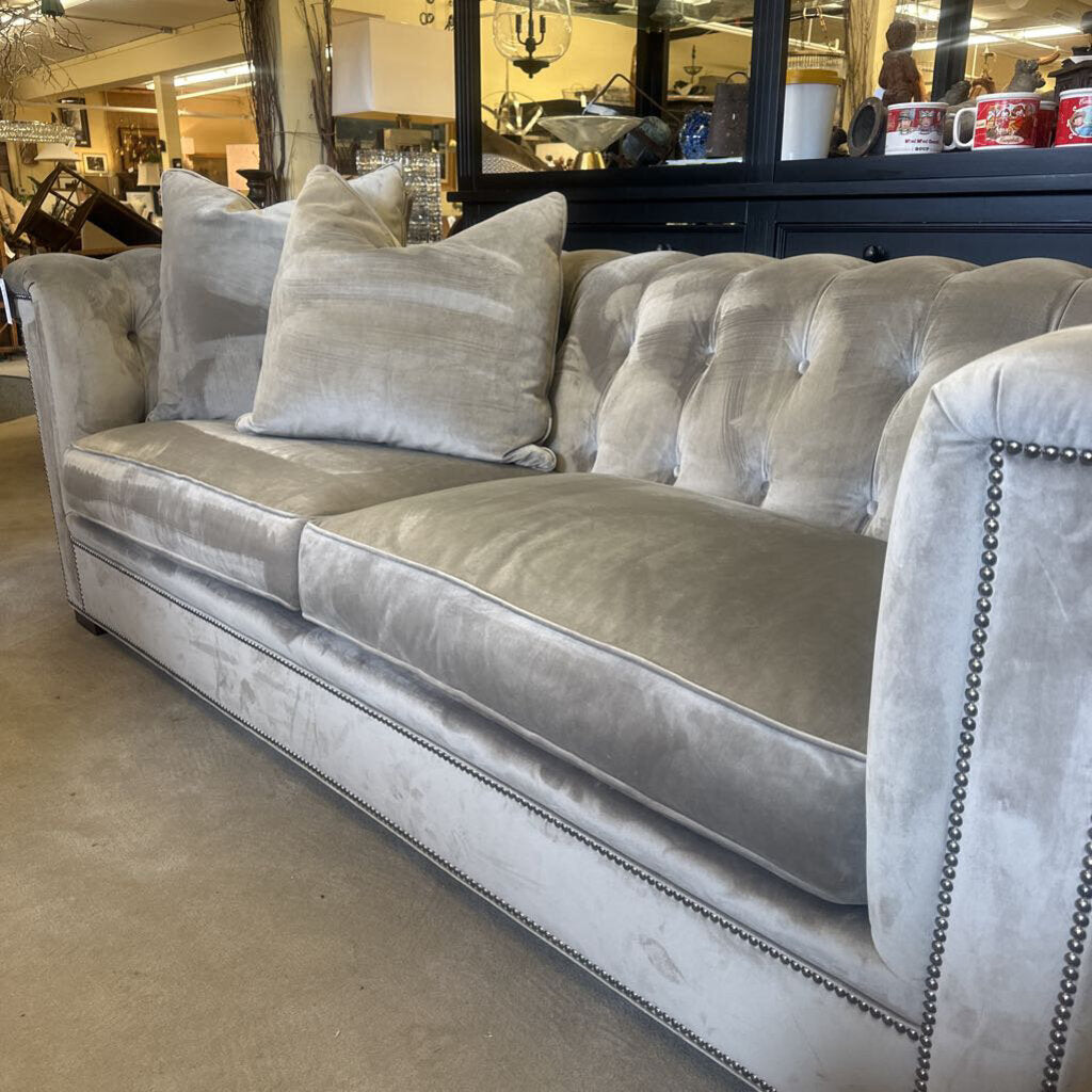 Velvet Chesterfield Sofa