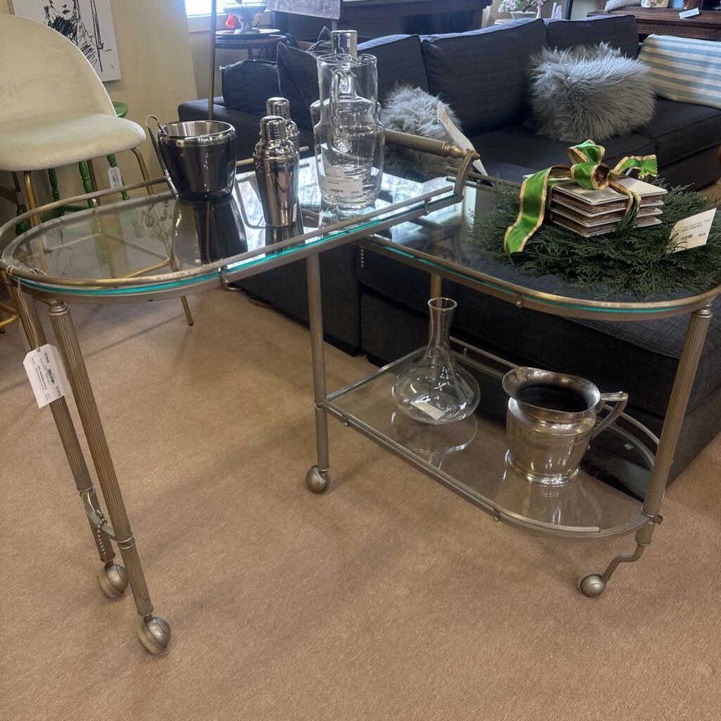 2-Tiered Swing Bar Cart