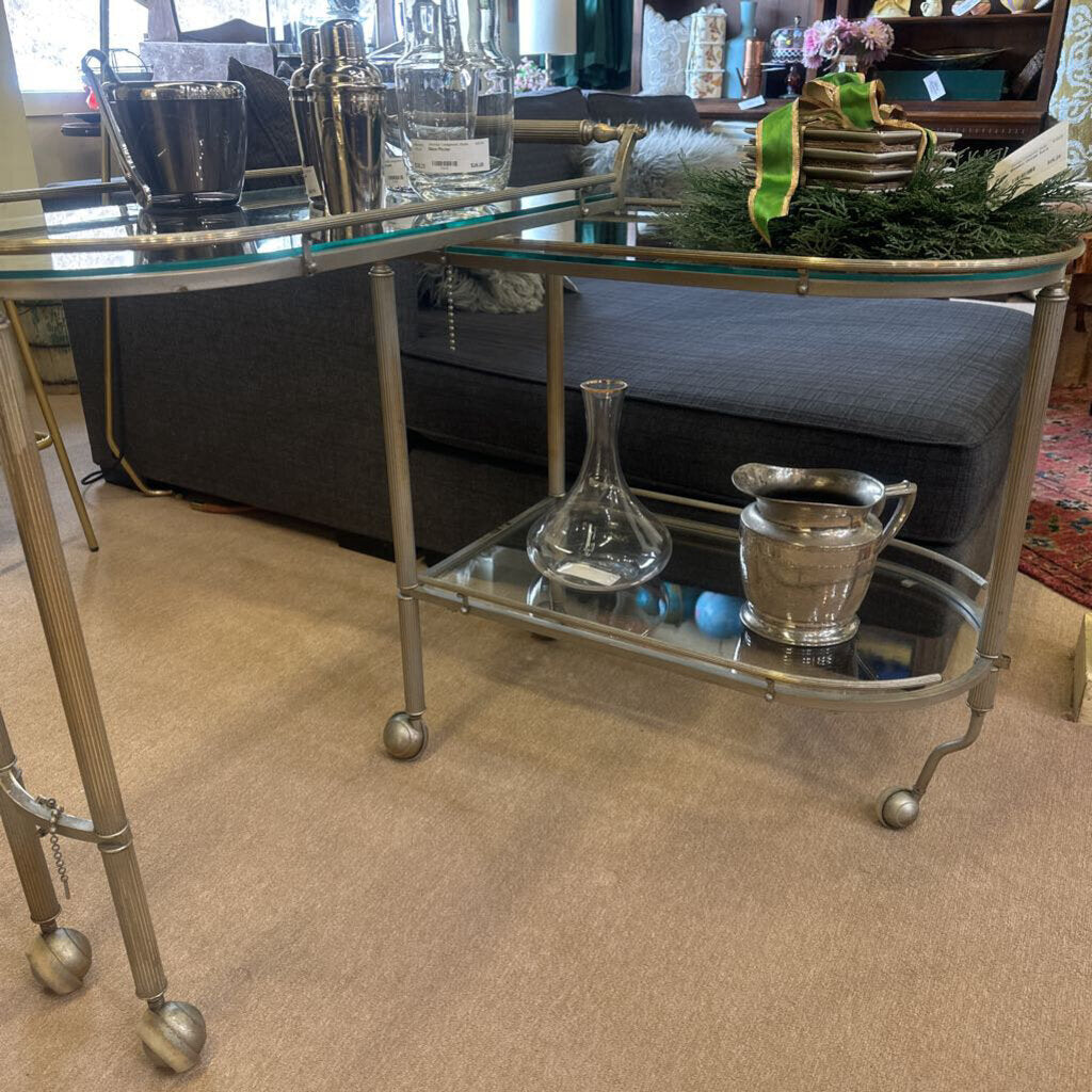 2-Tiered Swing Bar Cart