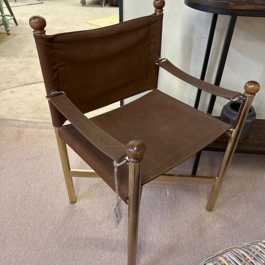 Vintage Suede Directors Chair