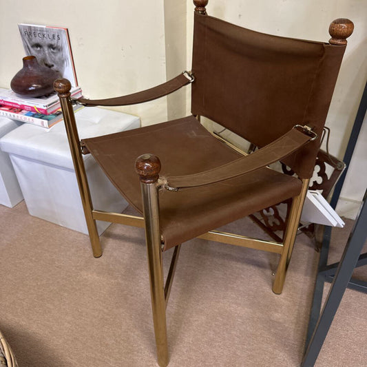 Vintage Suede Directors Chair