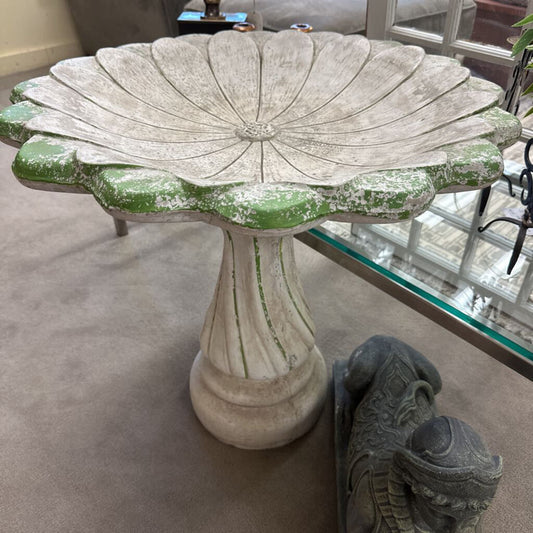 Vintage Cement Bird Bath