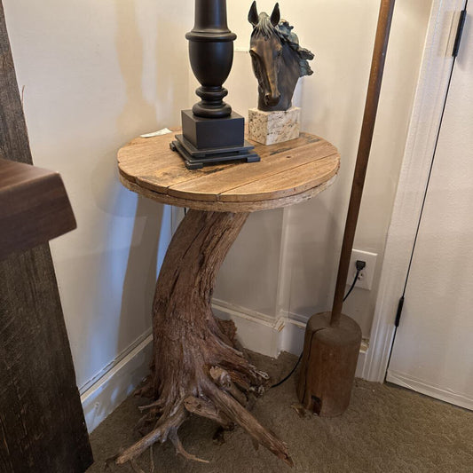 Rustic Tree Root Table