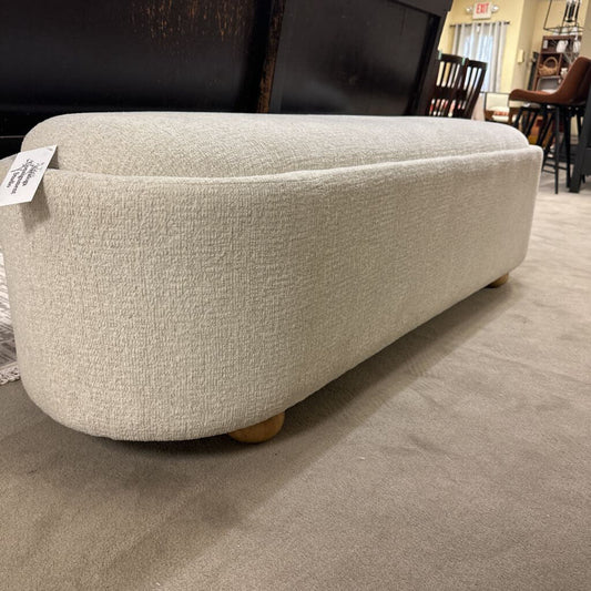 Oval Upholstered Bench