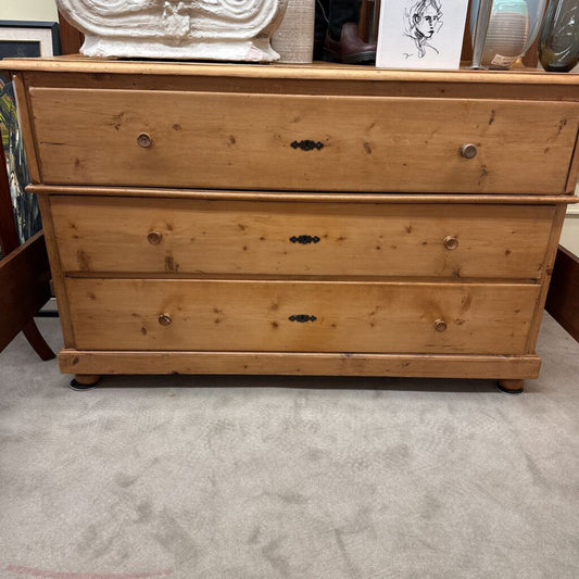 Antique Pine 3-Drawer Chest