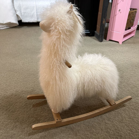Mongolian Wool Alpaca Animal Rocker