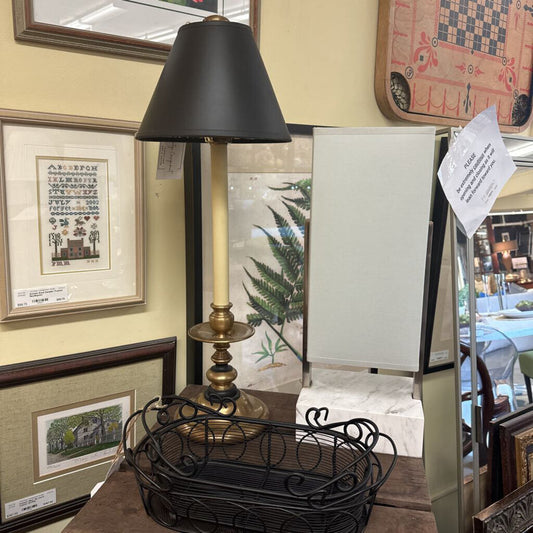 Brass Candlestick Buffet Lamp