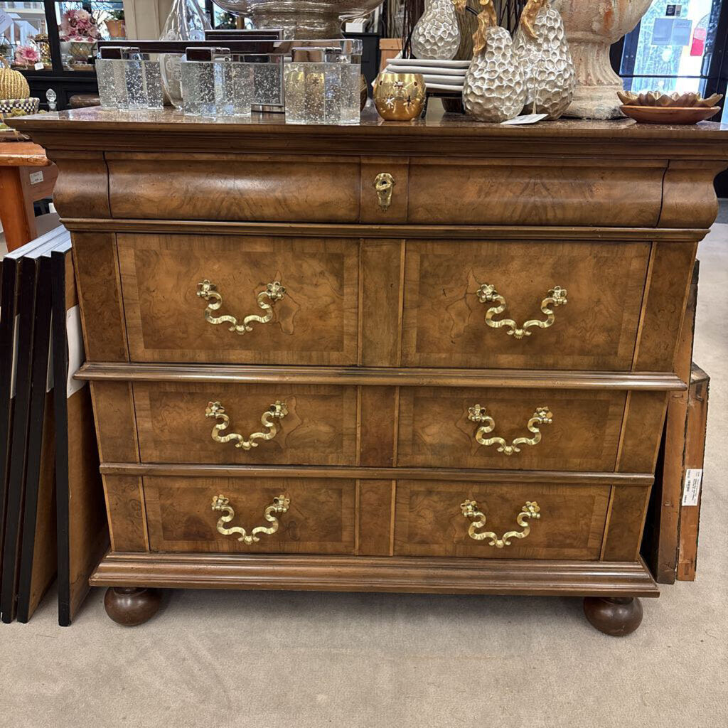 Burled Walnut Chest of Drawers