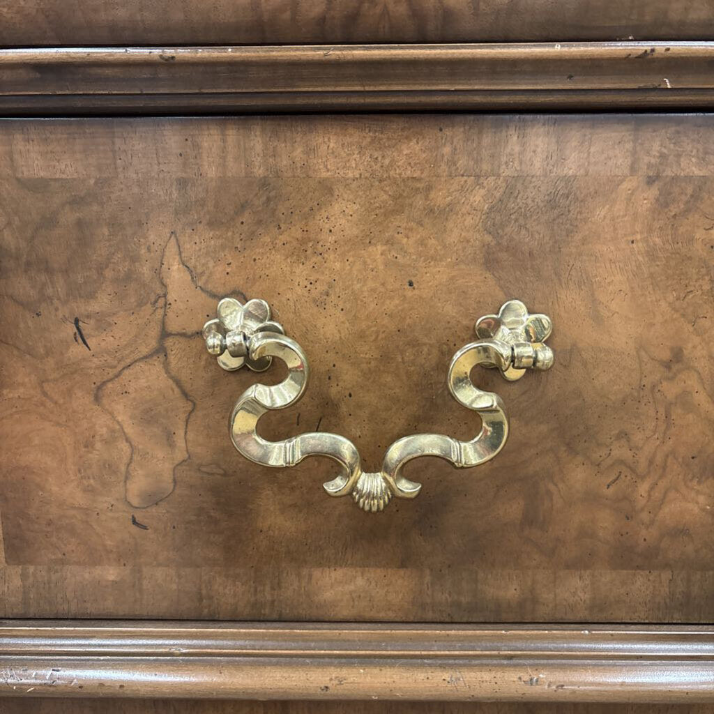 Burled Walnut Chest of Drawers