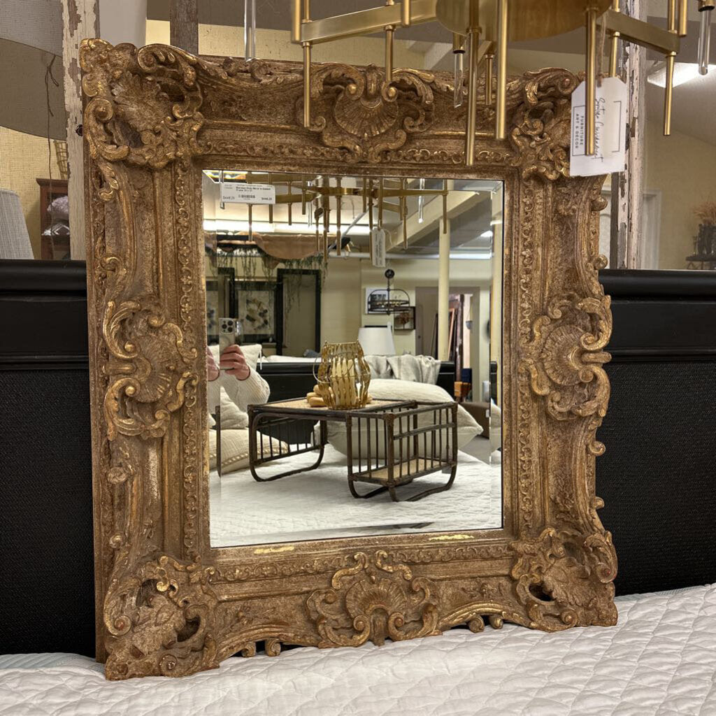 Baroque Style Mirror in Golded Frame