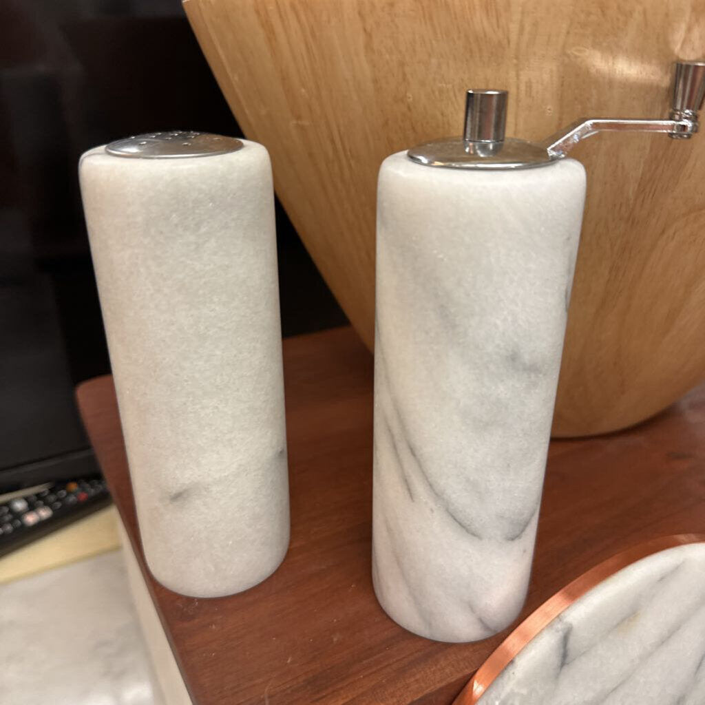 Marble Salt & Pepper Mill Set