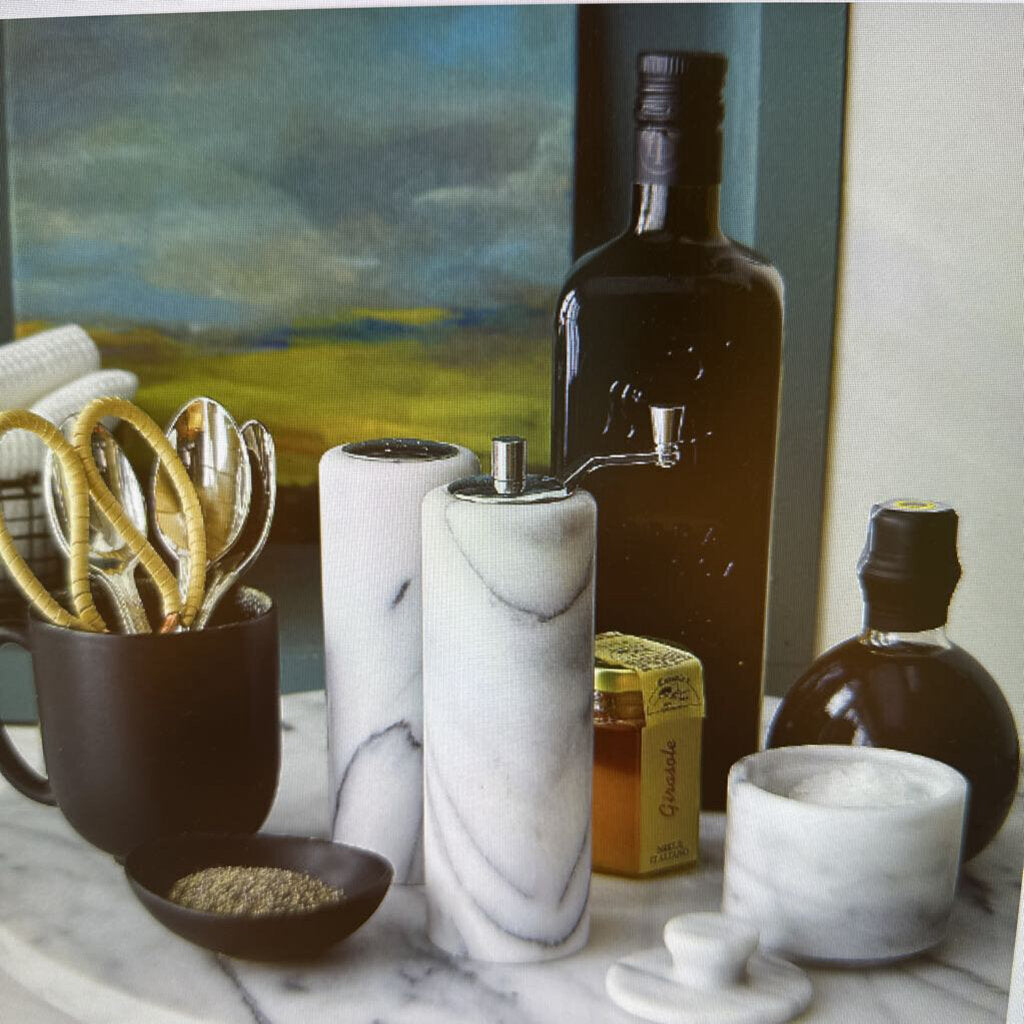 Marble Salt & Pepper Mill Set