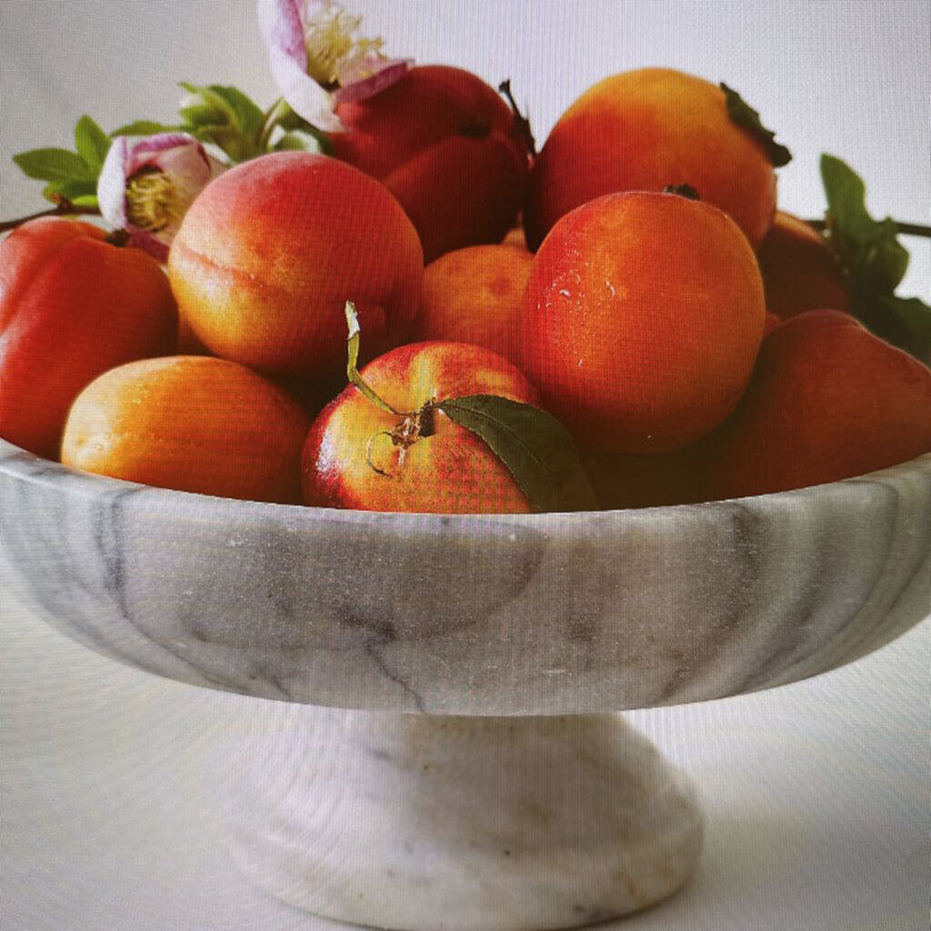 NEW French Kitchen Marble Fruit Bowl