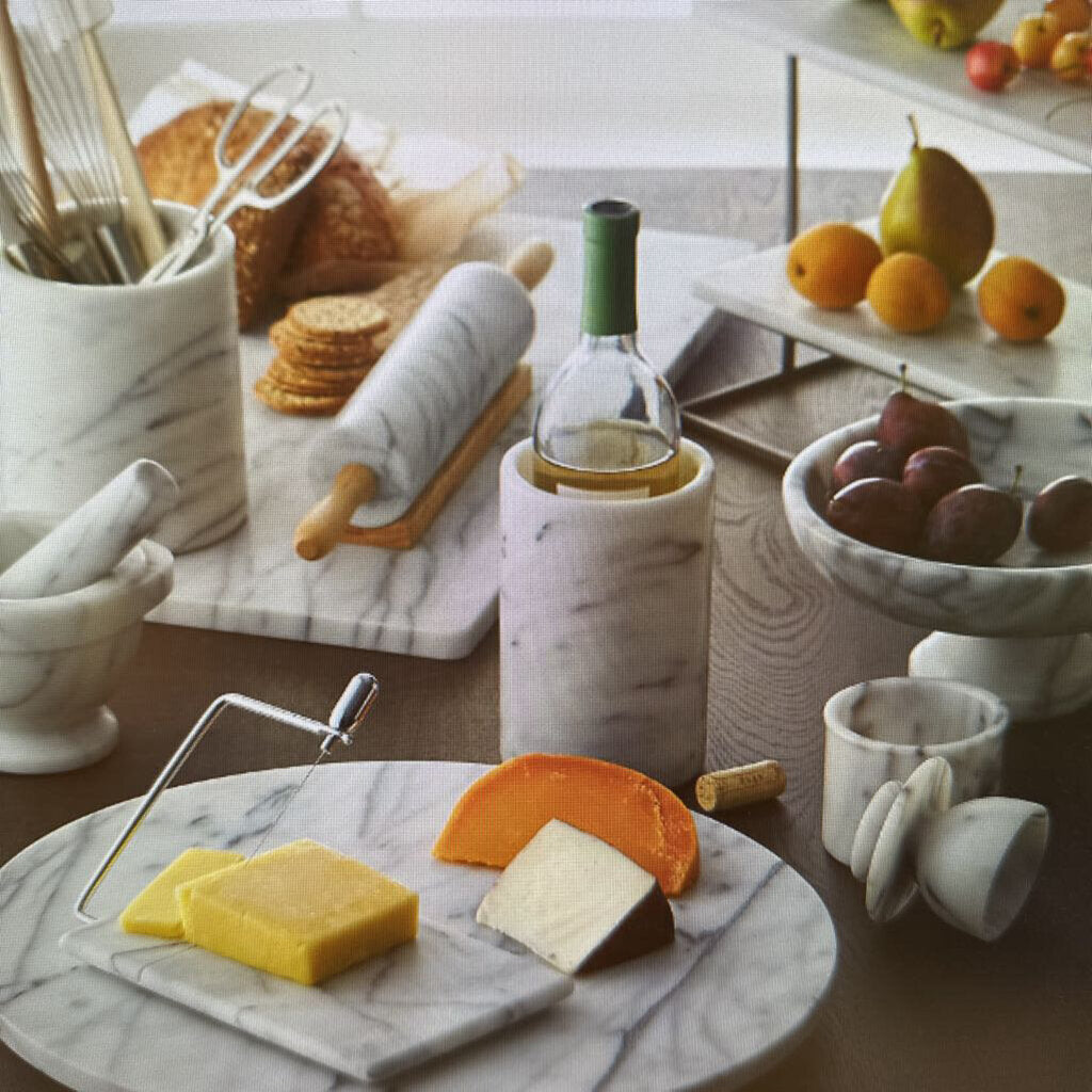 NEW French Kitchen Marble Rolling Pin