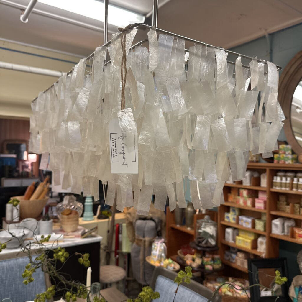 Capiz Rectangle Chandelier