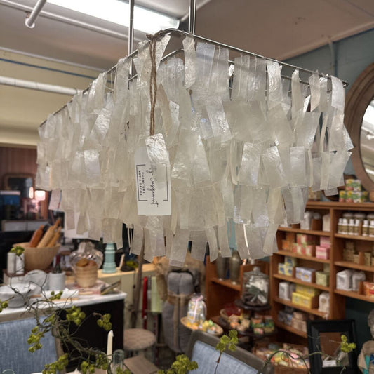 Capiz Rectangle Chandelier