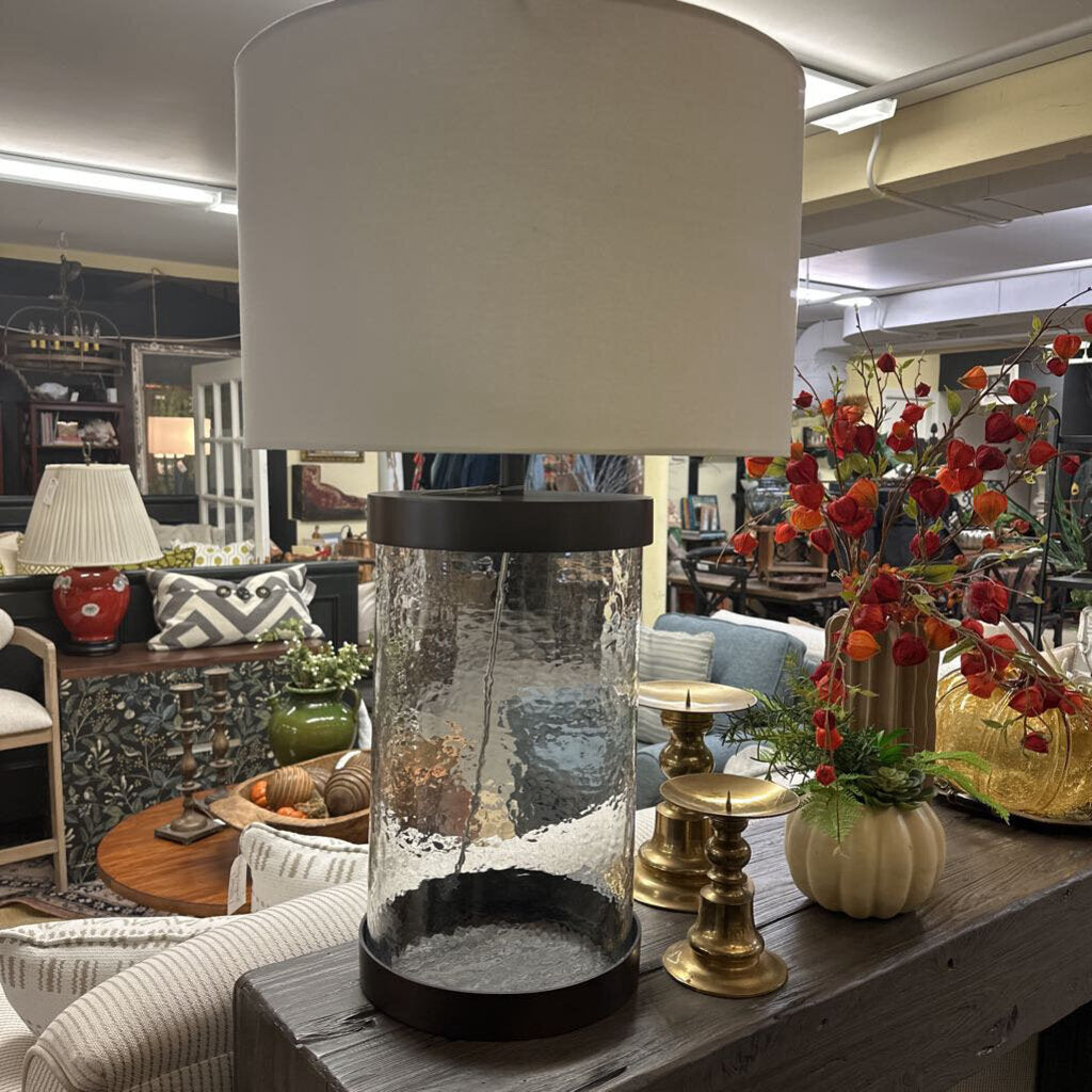 Large Glass Table Lamp