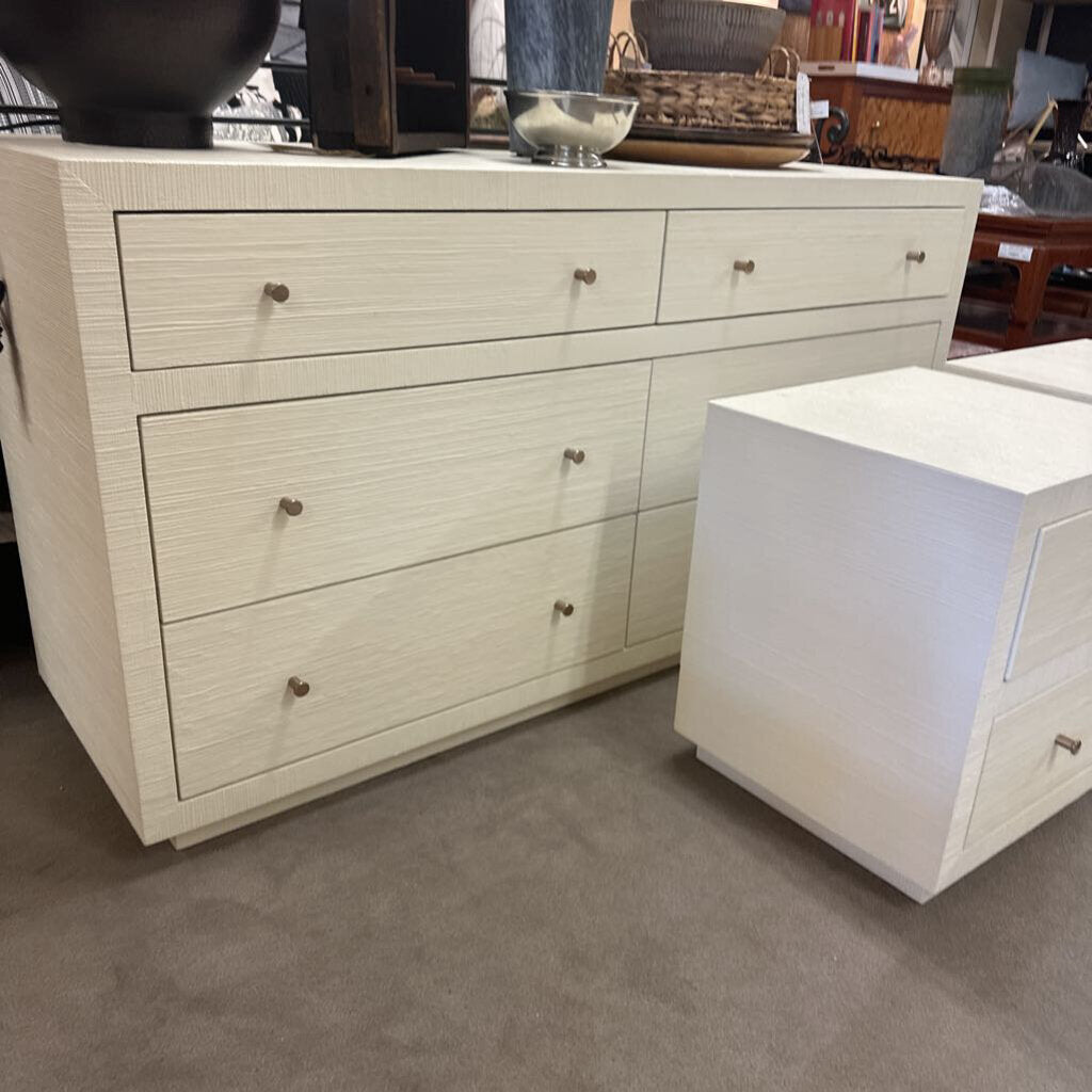 Mayson Painted Grasscloth 6-Drawer Dresser (60")