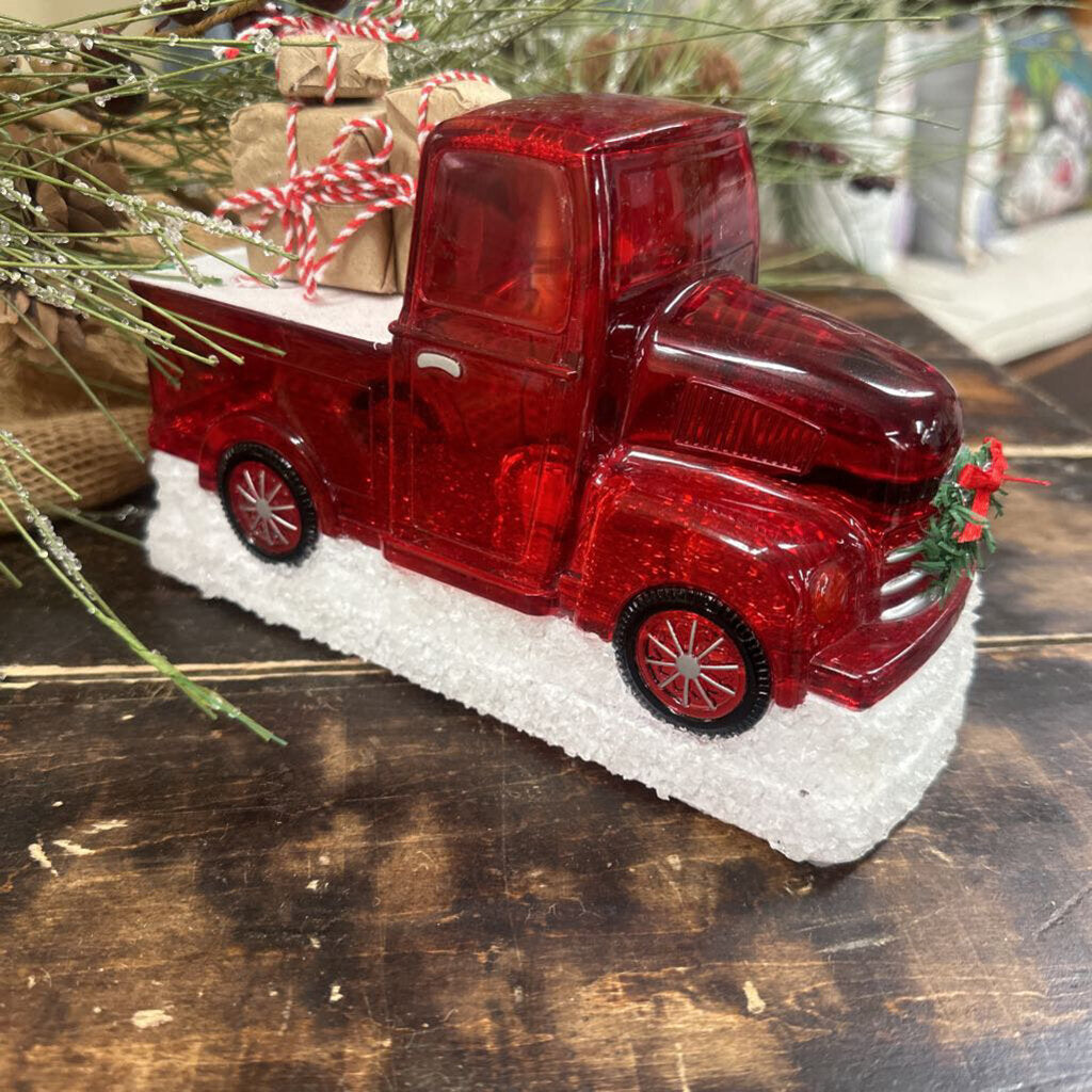 Motion Glitter Christmas Truck